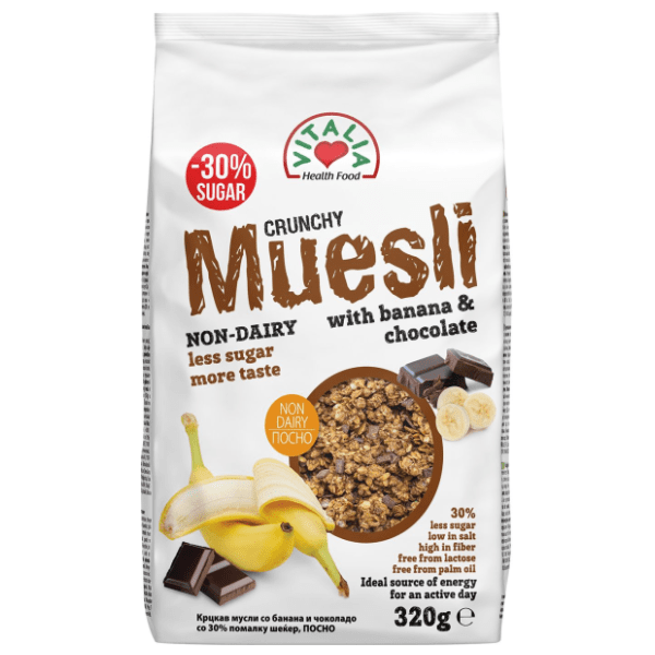 VITALIA musli crunchy banana čokolada 320g 0