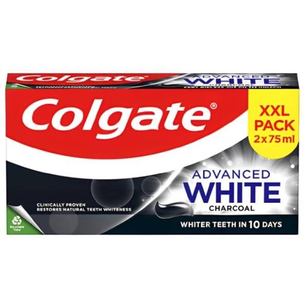 Pasta za zube COLGATE white charcoal duopack 2x75l 0