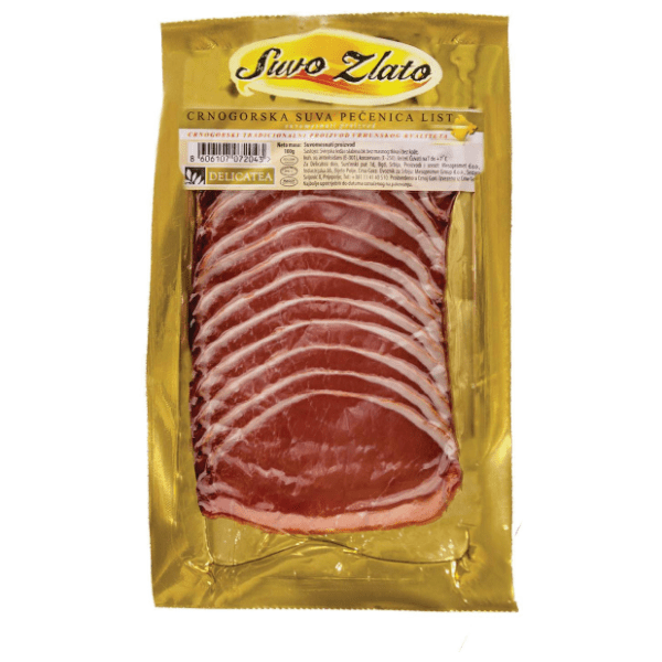 Pečenica crnogorska SUVO ZLATO slajs 100g 0