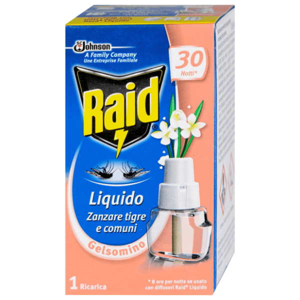 RAID dopuna za aparat protiv komaraca 30 noći jasmin 21ml 0