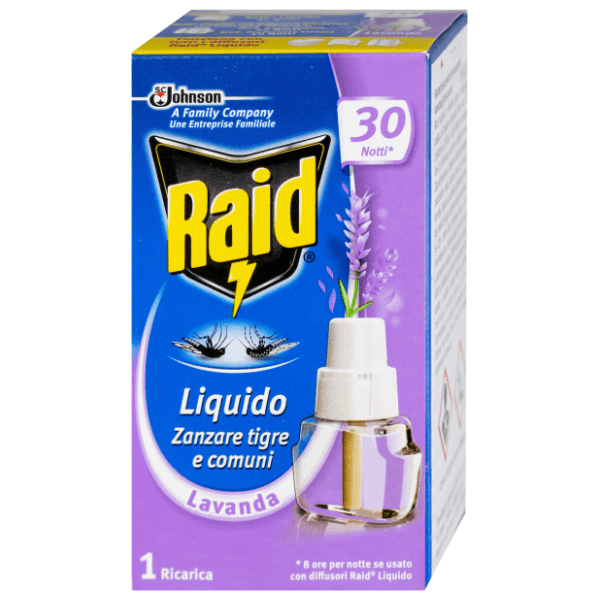 RAID dopuna za aparat protiv komaraca 30 noći lavanda 21ml 0