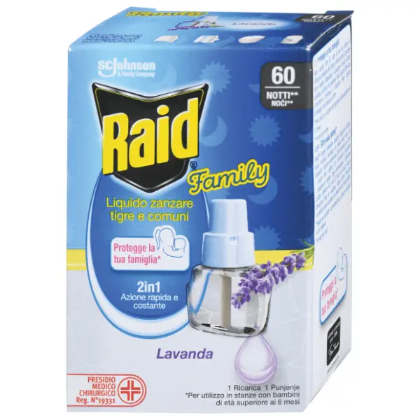 RAID dopuna za aparat protiv komaraca lavanda 36ml 0
