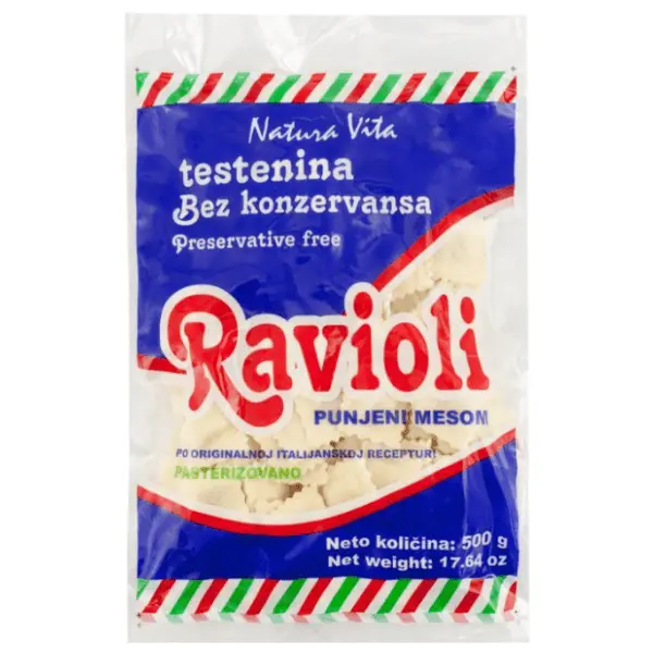 Ravioli sa mesom NATURA VITA 500g 0