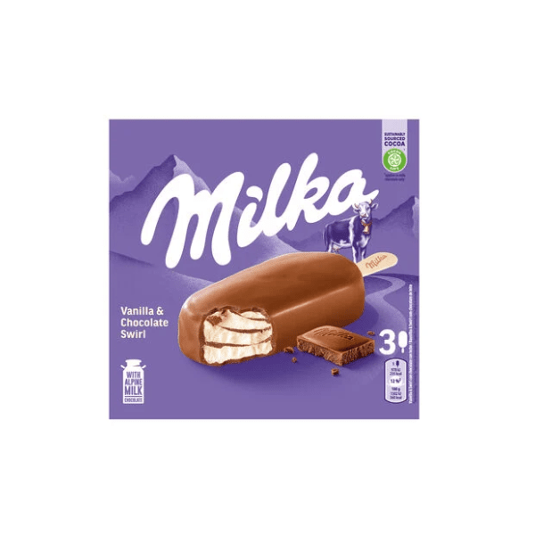 Sladoled MILKA štapić multipack 3x90ml 0