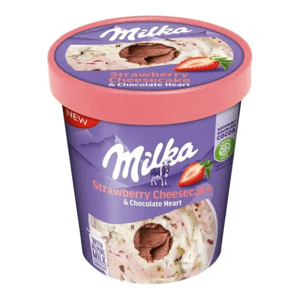 Sladoled MILKA strawberry cheesecake 480ml 0