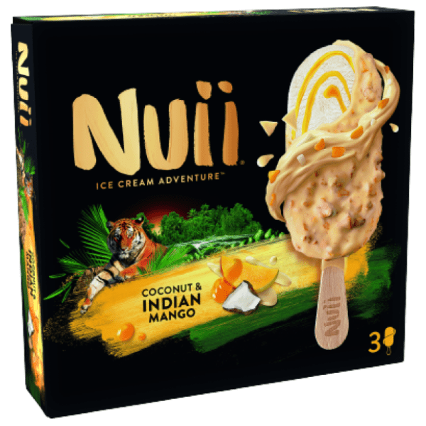 Sladoled NUII indian mango coconut multipack 3x90ml 0