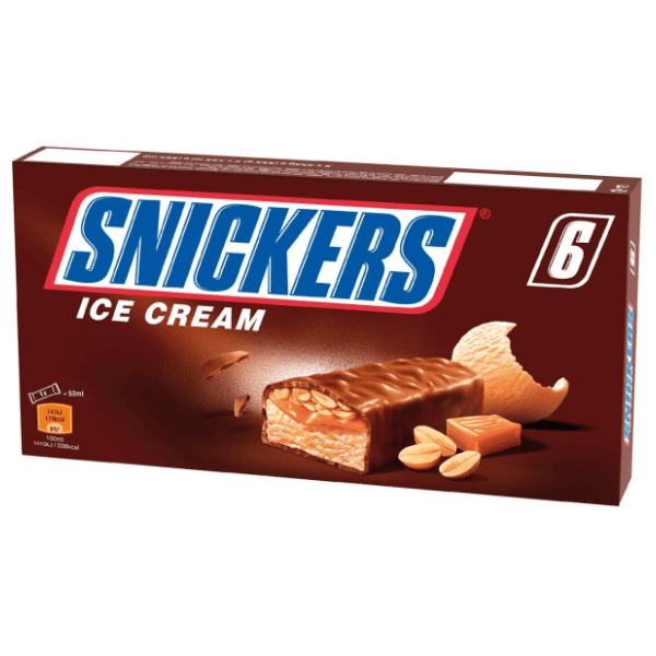 Sladoled SNICKERS multipack 6x45,6g 0