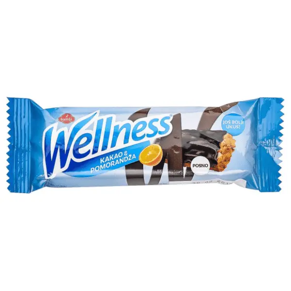 Štanglica BAMBI Wellness kakao & pomorandža 30g 0