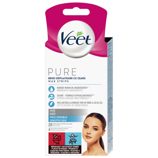 VEET pure trake za depilaciju lice 20kom 0