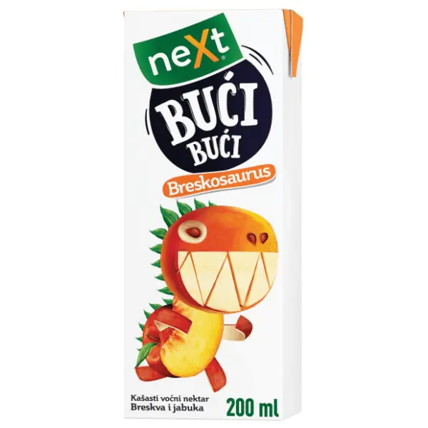 Voćni sok NEXT Bući bući breskva 200ml 0