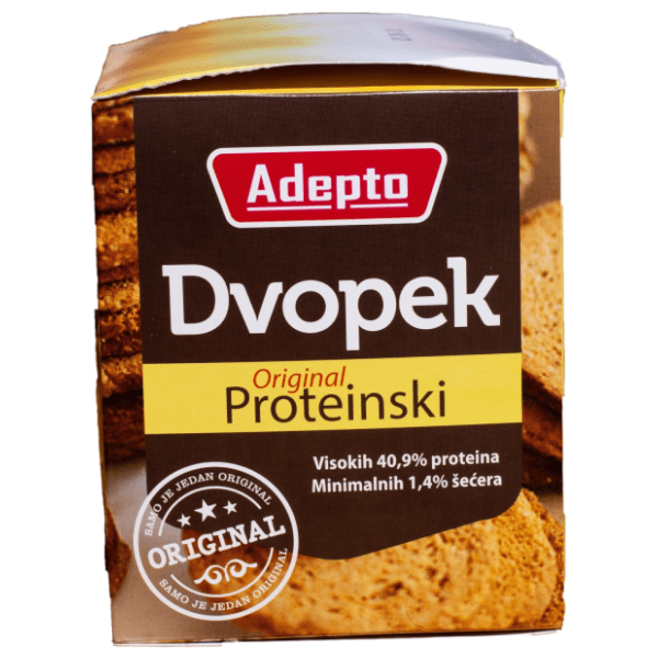 ADEPTO proteinski dvopek original 100g 0