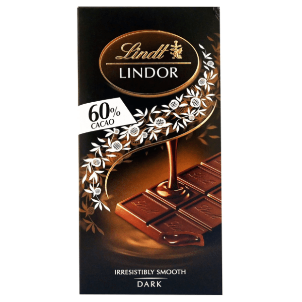 Crna čokolada LINDT Lindor dark 60% 100g 0