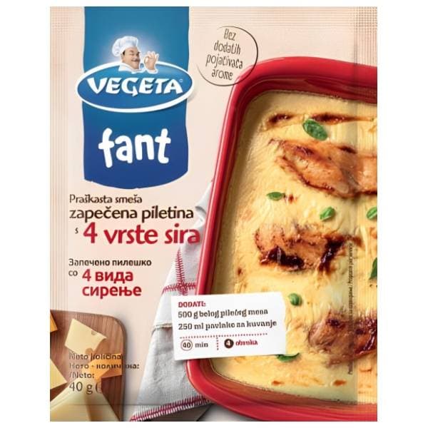 Dodatak VEGETA Fant piletina 4 vrste sira 40g 0