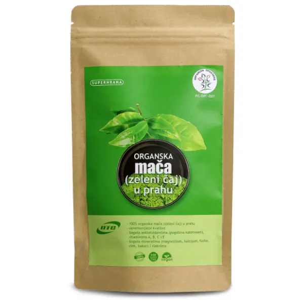 DTC organska mača zeleni čaj u prahu 50g 0
