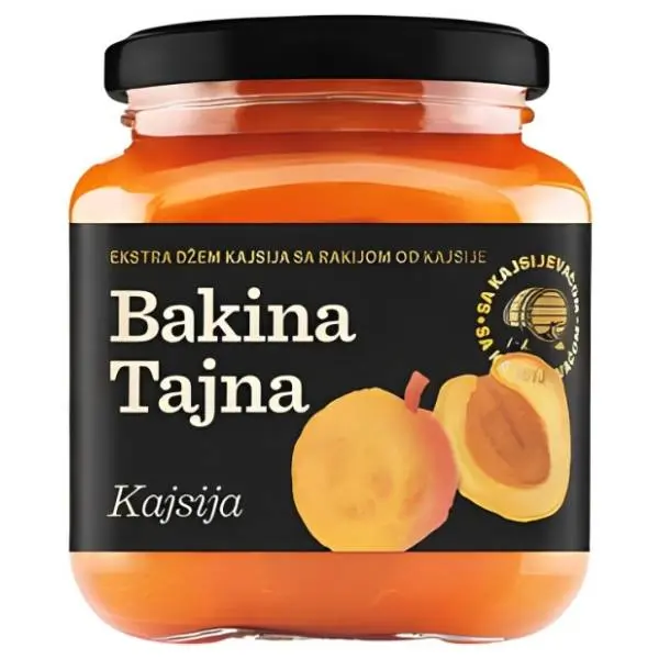 BAKINA TAJNA džem kajsija sa dodatkom rakije 240g 0