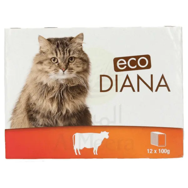 ECO DIANA hrana za mačke govedina 12x100g 0