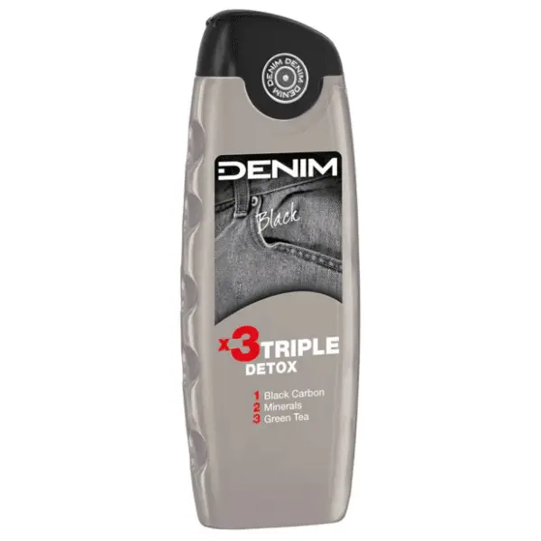 Gel za tuširanje DENIM Black 3x detox 400ml 0