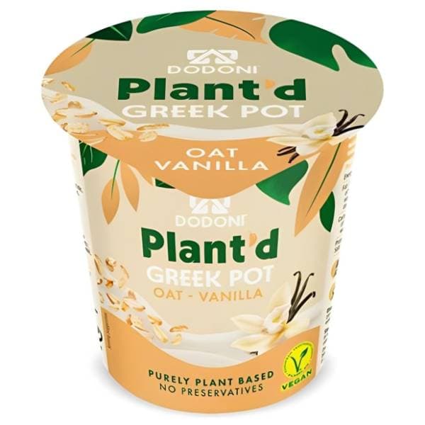Grčki ovseni jogurt DODONI Plant ovas vanila 150g 0