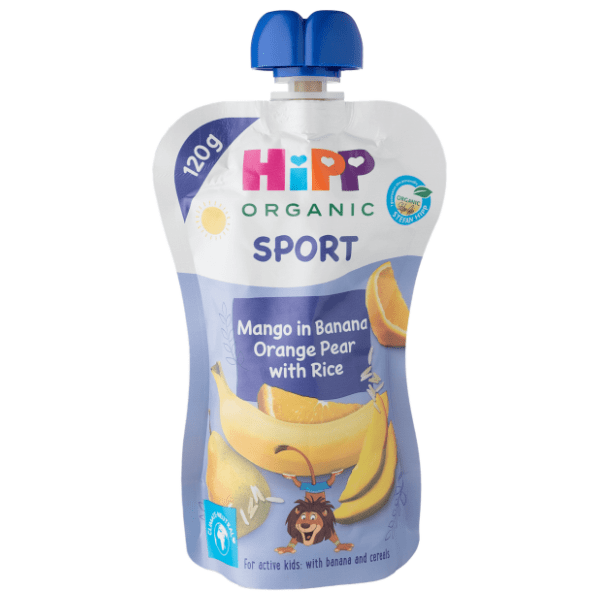HIPP organic sport kašica mango pomorandža kruška 120g 0