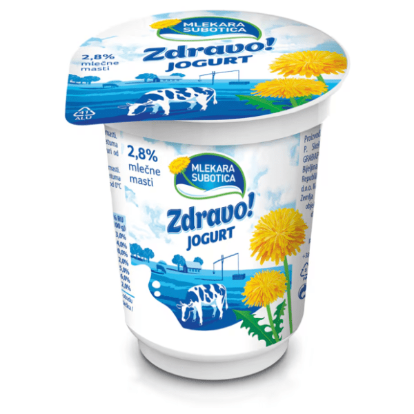 Zdravo jogurt 2,8%mm MLEKARA SUBOTICA 180g 0