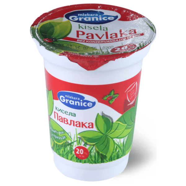 Kisela pavlaka GRANICE 20%mm 180g 0