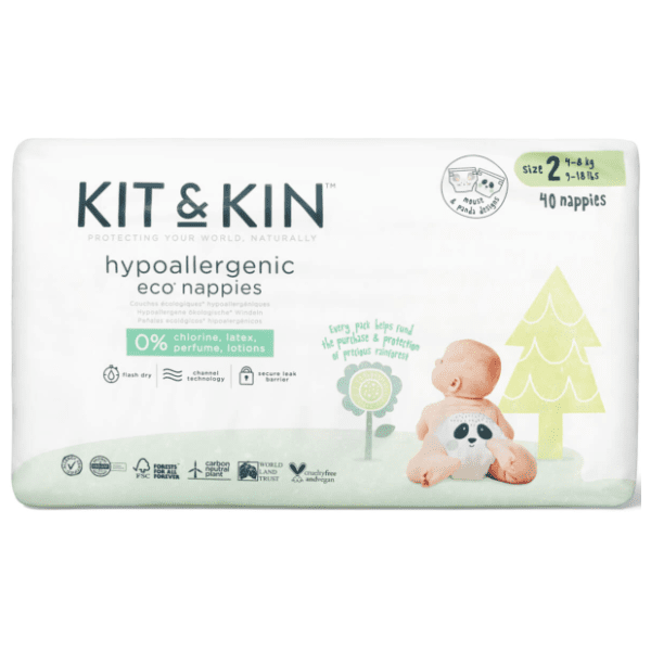 KIT&KIN pelene veličina 2 4-8kg 40kom 0