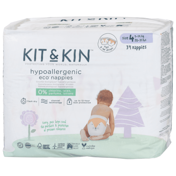 KIT&KIN pelene veličina 4 9-14kg 34kom 0