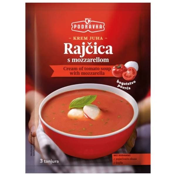 Krem supa PODRAVKA paradajz s mocarelom 80g 0