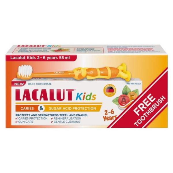 LACALUT Kids dečija pasta za zube 2-6god 55ml + četkica gratis 0