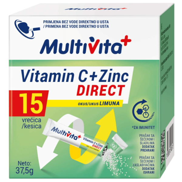MULTIVITA vitamin C + Zinc direct limun 15kom 0