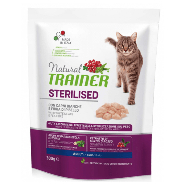 NATURAL TRAINER hrana za sterilisane mačke ćuretina 300g 0