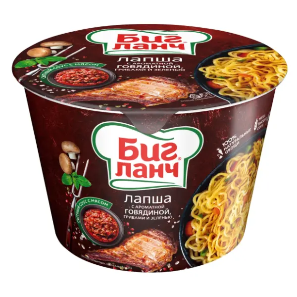 Nudle BIG LUNCH govedina 90g 0