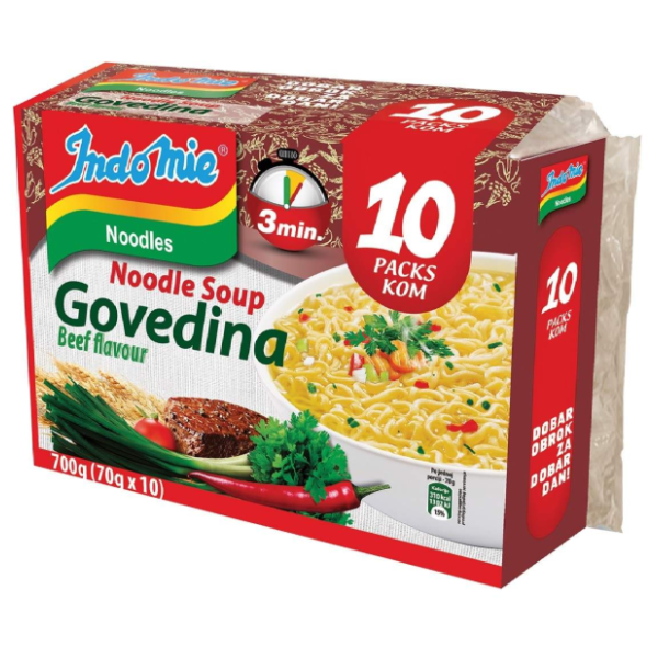 Nudle INDOMIE govetina 10x70g 0