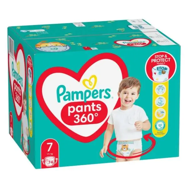 PAMPERS pelene pants 360 MB 7 74kom 0