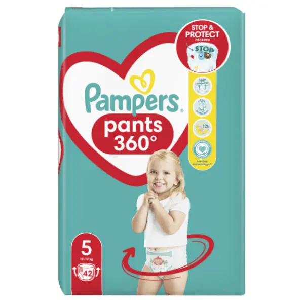 PAMPERS pelene pants 360 5 42kom 0