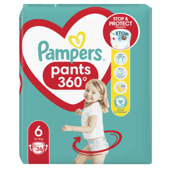 PAMPERS pelene pants 360 6 36kom 0