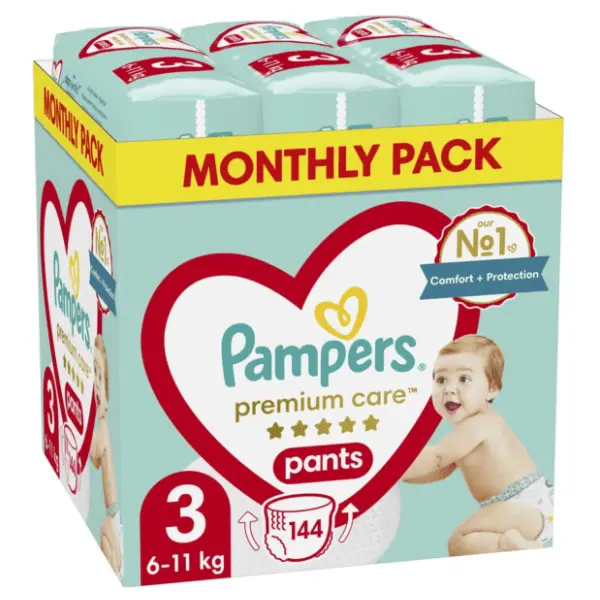 PAMPERS pelene premium care 3 144kom 0