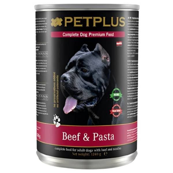 PET PLUS hrana za pse govedina i pasta 1240g 0