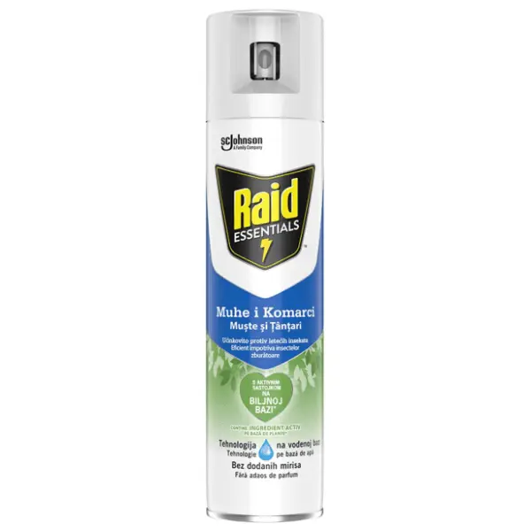 RAID sprej protiv muva i komaraca 400ml 0