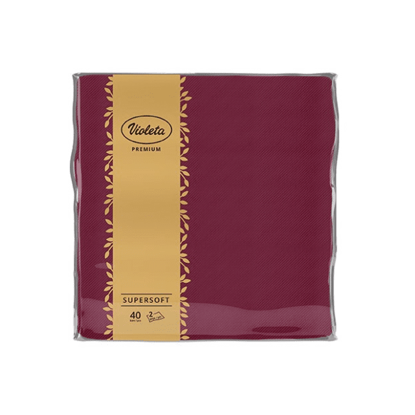 Salvete VIOLETA Premium bordo 2sloja 40kom 0