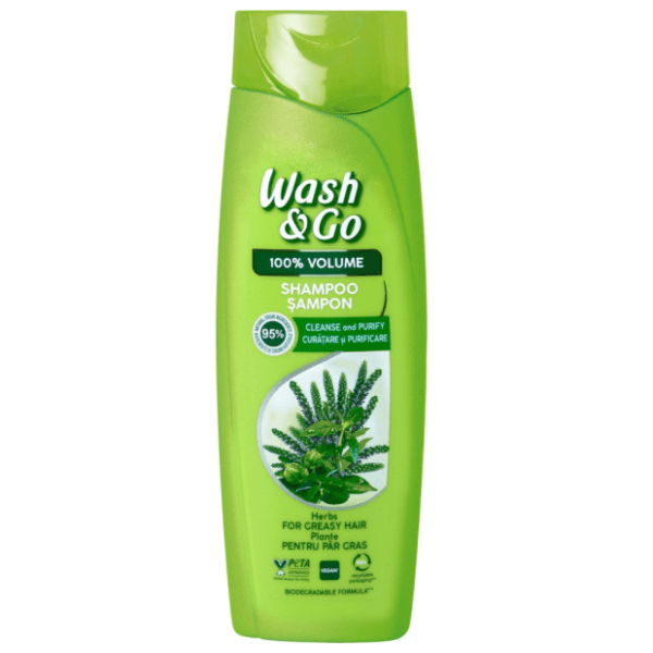 Šampon WASH&GO herbal za masnu kosu 180ml 0