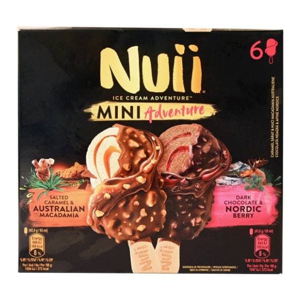 Sladoled NUII slana karamela čokolada multipack 6x55ml 0
