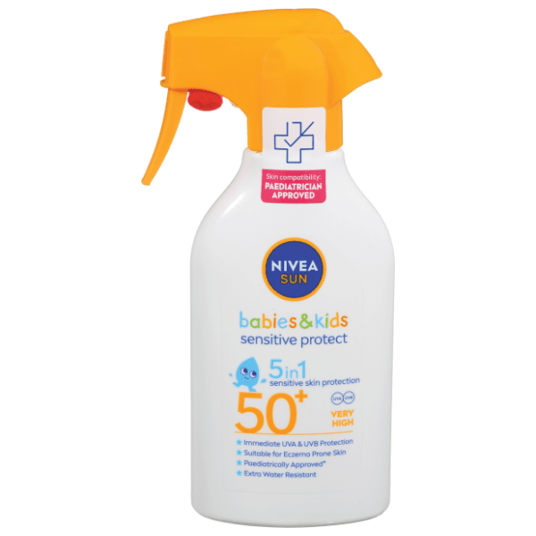 Sprej za sunčanje NIVEA kids sensitive protect 5in1 SPF50+ 270ml 0