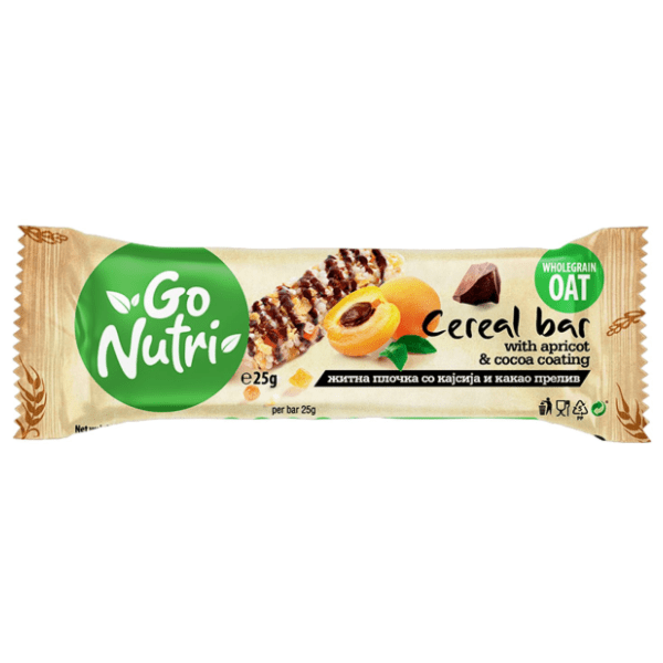 Štanglica VITALIA Go nutri kajsija crna čokolada 25g 0