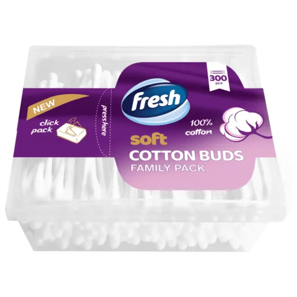 Štapići za uši FRESH cotton buds 300kom 0