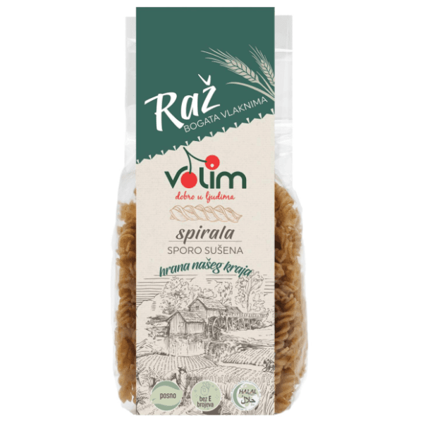 Testenina od raži spirala VOLIM 250g 0