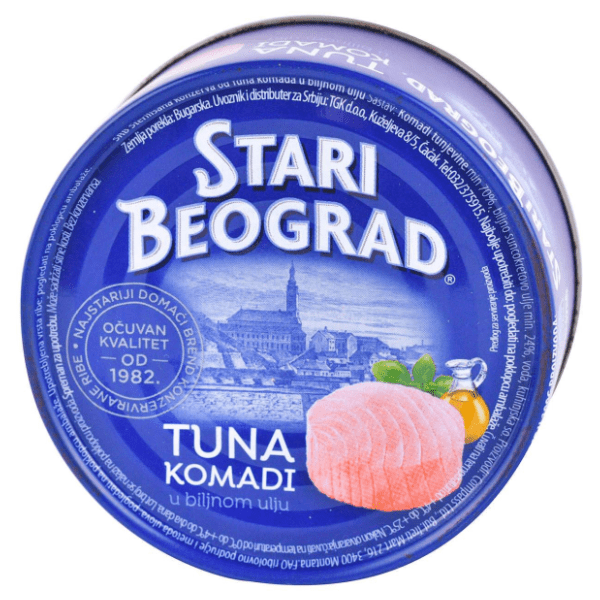 Tunjevina STARI BEOGRAD komadi u ulju 160g 0
