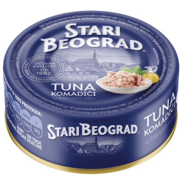 Tunjevina STARI BEOGRAD komadići u ulju 150g 0
