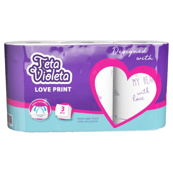 Ubrus VIOLETA Love 3sloja 3kom 0