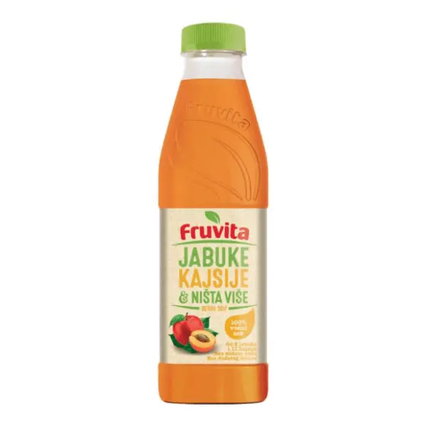 Voćni sok FRUVITA 100% jabuke kajsije i ništa više 750ml 0